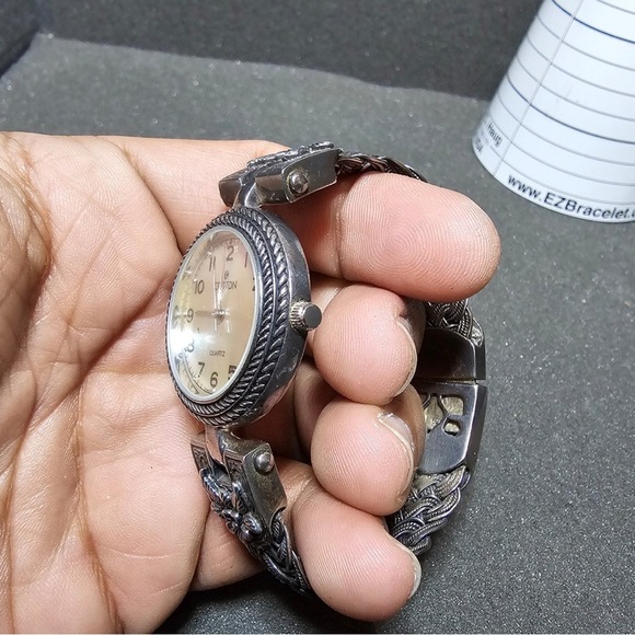 Croton Sterling Silver Case And Bracelet Watch Not Working For Parts Or Repair - Picture 4 of 11